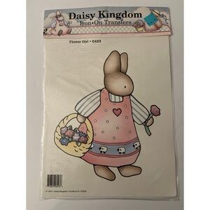 Daisy Kingdom Flower Girl Iron On Transfer